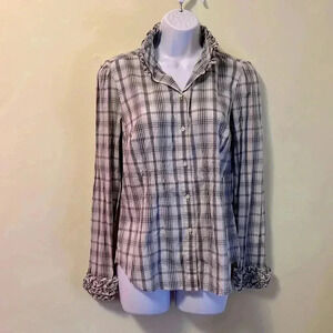 Ann Taylor Loft blouse with ruffles size 6